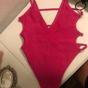 One piece cheeky high thigh  bathing suit